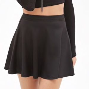 Basic Black Skater Skirt